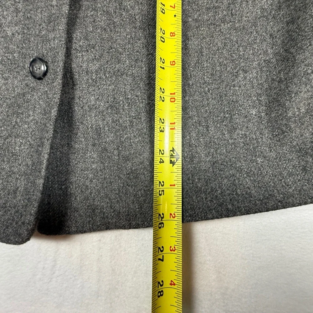 Sag Harbor Petite Blazer Gray‎ Wool Blend Career Jacket / Blazer Womens 16P